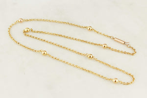 ANTIQUE EDWARDIAN c1900 15ct GOLD NECKLACE
