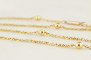 ANTIQUE EDWARDIAN c1900 15ct GOLD NECKLACE