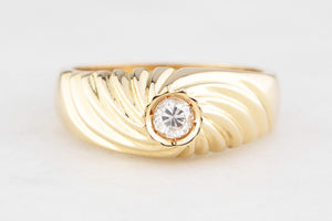 VINTAGE .25ct SOLITAIRE RING 18ct GOLD