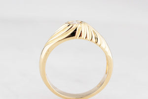 VINTAGE .25ct SOLITAIRE RING 18ct GOLD