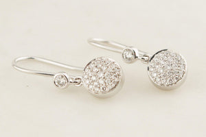 CONTEMPORARY DIAMOND CLUSTER EARRINGS 18ct GOLD