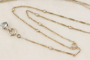 VINTAGE CONVERTIBLE c1930 DIAMOND NECKLACE 14ct GOLD