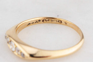 ANTIQUE EDWARDIAN 1912 DIAMOND RING 18ct GOLD