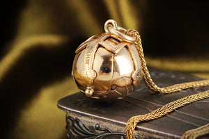 ANTIQUE EDWARDIAN MASONIC ORB PENDANT 9ct GOLD