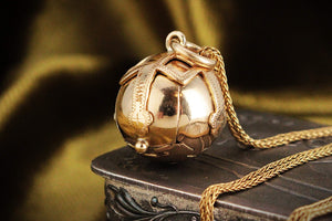 ANTIQUE EDWARDIAN MASONIC ORB PENDANT 9ct GOLD