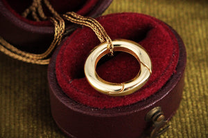 ROUND CHARM BALE/EXTENDER 14ct GOLD