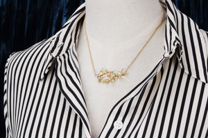 ANTIQUE AUSTRALIAN WILLIS & Co c1900 PERIDOT & SEED PEARL NECKLACE 9ct GOLD