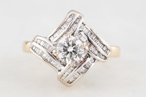 VINTAGE c1940/50 DIAMOND RING 14ct GOLD