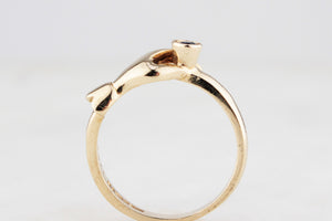 RETRO SAPPHIRE HAND RING 9ct GOLD