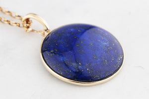 LAPIS LAZULI PENDANT 9ct GOLD