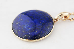LAPIS LAZULI PENDANT 9ct GOLD