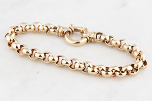 VINTAGE ROLLO BRACELET 10ct GOLD