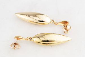 VINTAGE 9ct GOLD ‘BULLET’ EARRINGS