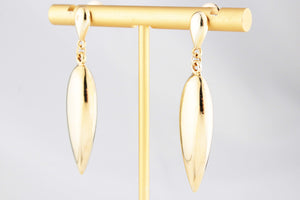 VINTAGE 9ct GOLD ‘BULLET’ EARRINGS