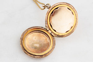 ANTIQUE EDWARDIAN c1900 ‘FRONT & BACK’ PICTURE LOCKET 9ct GOLD