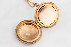 ANTIQUE EDWARDIAN c1900 ‘FRONT & BACK’ PICTURE LOCKET 9ct GOLD