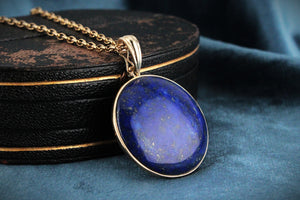 LAPIS LAZULI PENDANT 9ct GOLD
