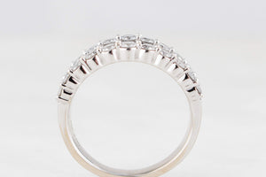 CONTEMPORARY 2ct DIAMOND RING 14ct WHITE GOLD
