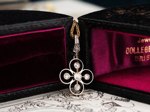 ANTIQUE DIAMOND PENDANT 15ct GOLD