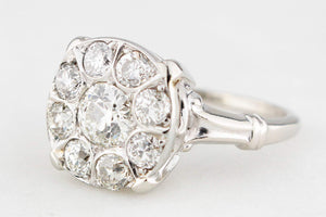 ANTIQUE ART DECO 1.50ct DIAMOND RING 14ct GOLD