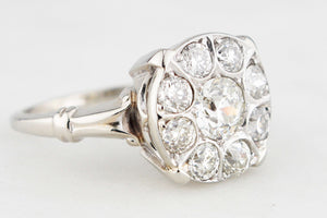 ANTIQUE ART DECO 1.50ct DIAMOND RING 14ct GOLD