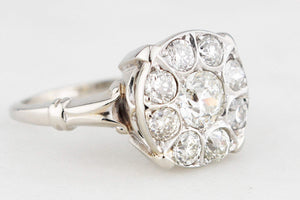 ANTIQUE ART DECO 1.50ct DIAMOND RING 14ct GOLD
