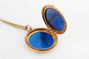 ANTIQUE EDWARDIAN PICTURE LOCKET 9ct GOLD