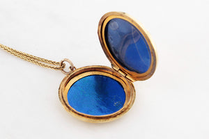 ANTIQUE EDWARDIAN PICTURE LOCKET 9ct GOLD