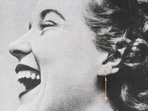 ANTIQUE EDWARDIAN DIAMOND EARRINGS 15ct GOLD