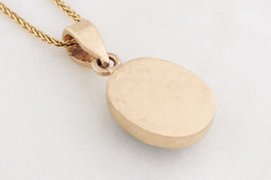 CUSTOM 5.70ct CARVED TOURMALINE PENDANT 9ct GOLD