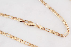 VINTAGE ITALIAN ANCHOR LINK FIGARO CHAIN 9ct GOLD