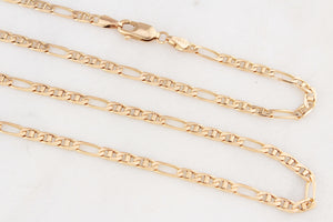 VINTAGE ITALIAN ANCHOR LINK FIGARO CHAIN 9ct GOLD