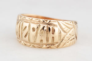 ANTIQUE EDWARDIAN MIZPAH RING 9ct GOLD