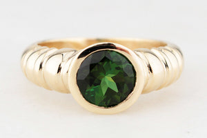 CUSTOM 1.60ct TOURMALINE RING 9ct GOLD