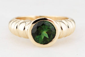 CUSTOM 1.60ct TOURMALINE RING 9ct GOLD