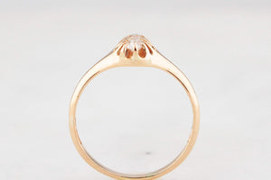 ANTIQUE EDWARDIAN c1900 DOUBLE DIAMOND RING 18ct GOLD