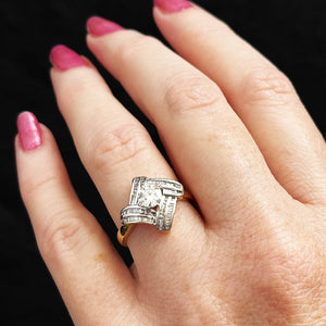 VINTAGE c1940/50 DIAMOND RING 14ct GOLD
