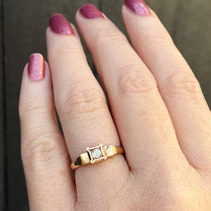 ANTIQUE ART DECO c1920 DIAMOND RING 18ct GOLD