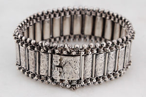 VICTORIAN 1880 ENGLISH STERLING SILVER BRACELET