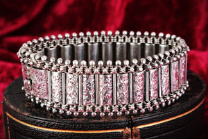 VICTORIAN 1880 ENGLISH STERLING SILVER BRACELET