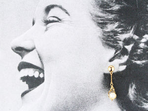 ANTIQUE PEARL DROP EARRINGS 18ct GOLD