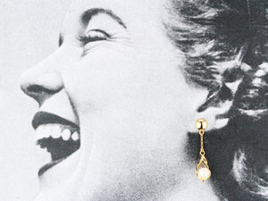 ANTIQUE PEARL DROP EARRINGS 18ct GOLD