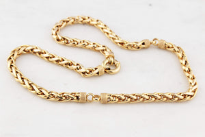 VINTAGE ITALIAN WHEAT LINK 23.10g CHAIN 9ct GOLD