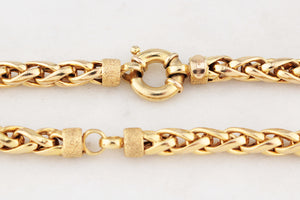VINTAGE ITALIAN WHEAT LINK 23.10g CHAIN 9ct GOLD