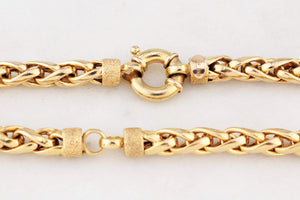 VINTAGE ITALIAN WHEAT LINK 23.10g CHAIN 9ct GOLD