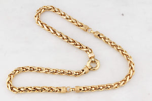 VINTAGE ITALIAN WHEAT LINK 23.10g CHAIN 9ct GOLD
