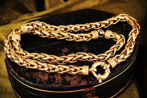 VINTAGE ITALIAN WHEAT LINK 23.10g CHAIN 9ct GOLD