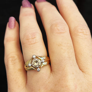 VINTAGE 1.05ct DIAMOND RING 18ct GOLD
