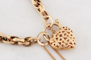 ANTIQUE EDWARDIAN ETCHED BRACELET 9ct GOLD