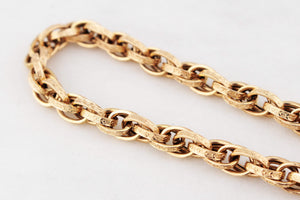 ANTIQUE EDWARDIAN ETCHED BRACELET 9ct GOLD